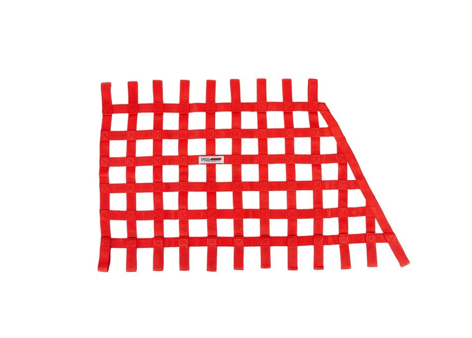 Angled FULL BORE Race Gear SFI 27.1 Window Net (RED)