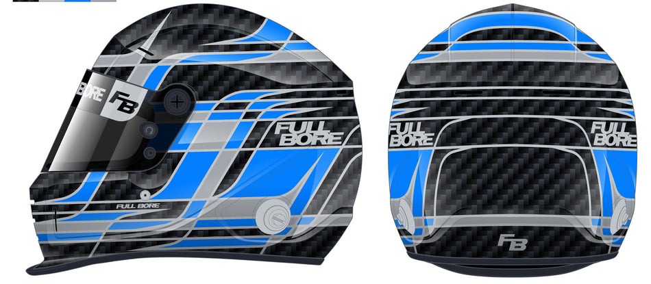Full Bore Helmet SNELL2025 DBX2- #15 CARBON (Top Air)