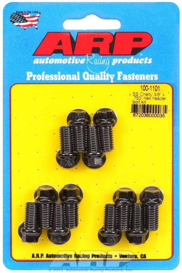 ARP Header Bolt Kit - 6pt. 3/8 x .750 UHL (12)