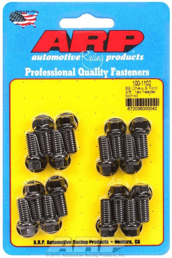 ARP Header Bolt Kit - 6pt. 3/8 x .750 UHL (16)