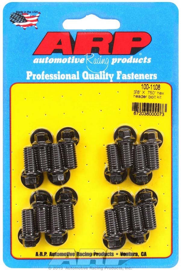 ARP Header Bolt Kit - 6pt. 3/8 x .750 UHL (16)