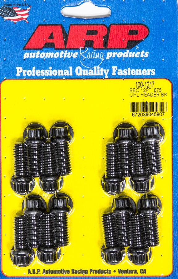 ARP Header Bolt Kit - 12pt. 3/8 x .850 UHL (16)