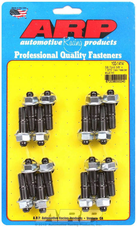 ARP Header Stud Kit - 6pt. 3/8 x 1.670 OAL (16)