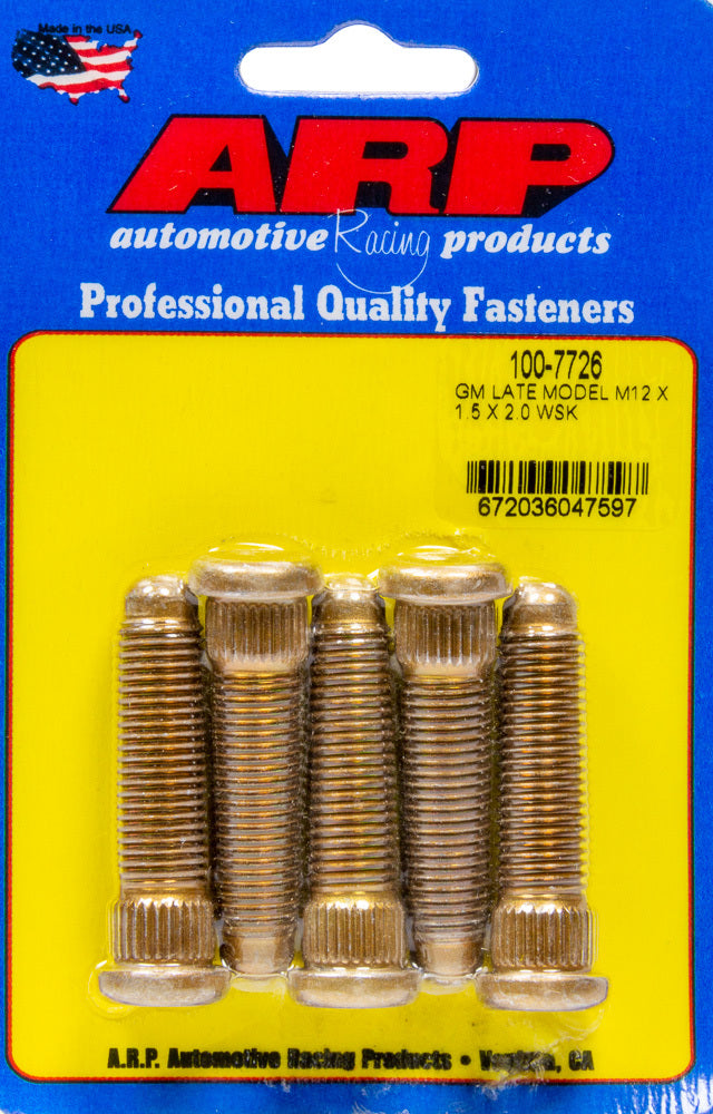 ARP Wheel Stud Kit 12mm x 1.5 x 2.0 (5pk)