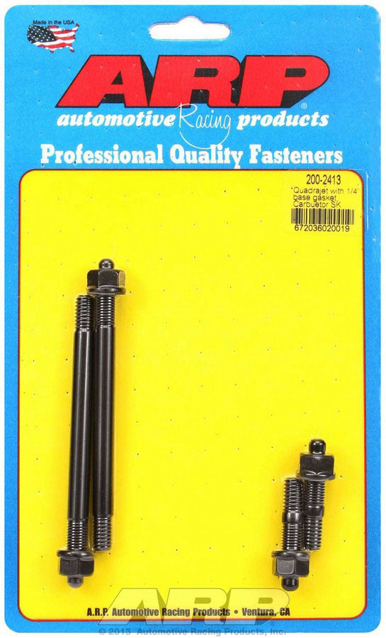 ARP Carb Stud Kit Quadrajet w/1/4in Thick Gasket
