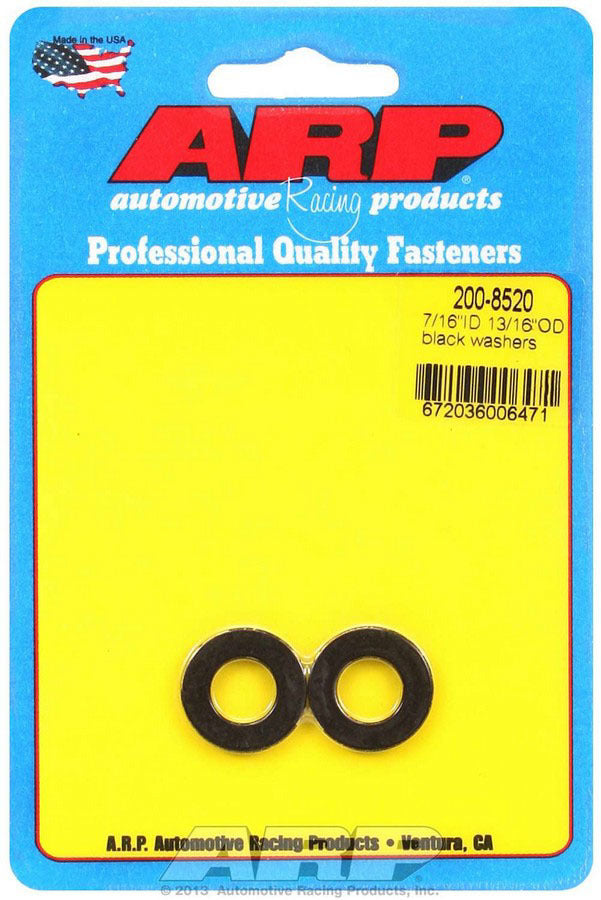 ARP 7/16 ID x 13/16 OD Black Washers (2pk)