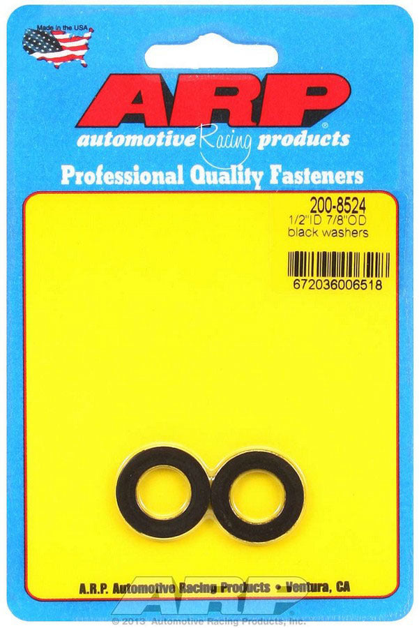 ARP Black Washers - 1/2 ID x 7/8 OD (2pk)