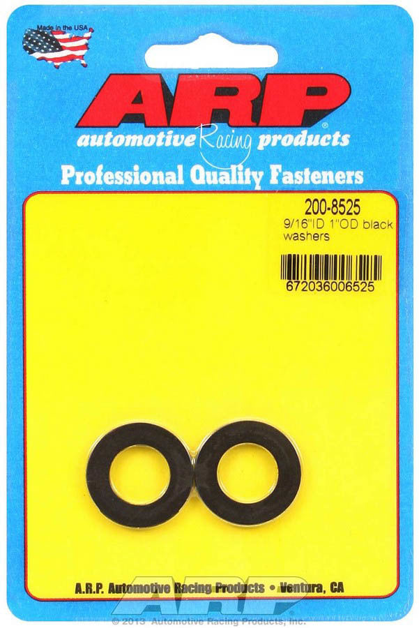 ARP Black Washer - 9/16 ID x 1 OD 2pk