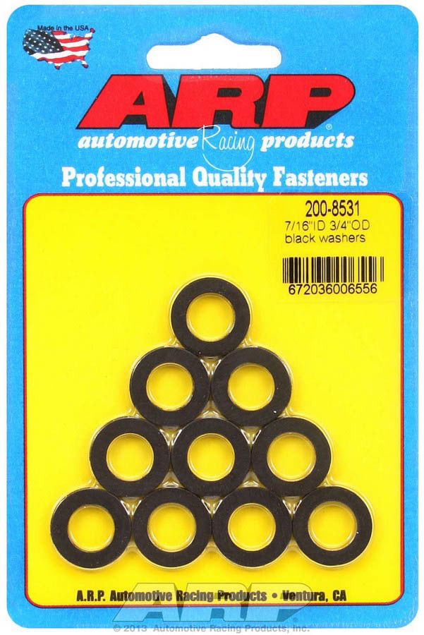 ARP Black Washers - 7/16 ID x 3/4 OD (10)