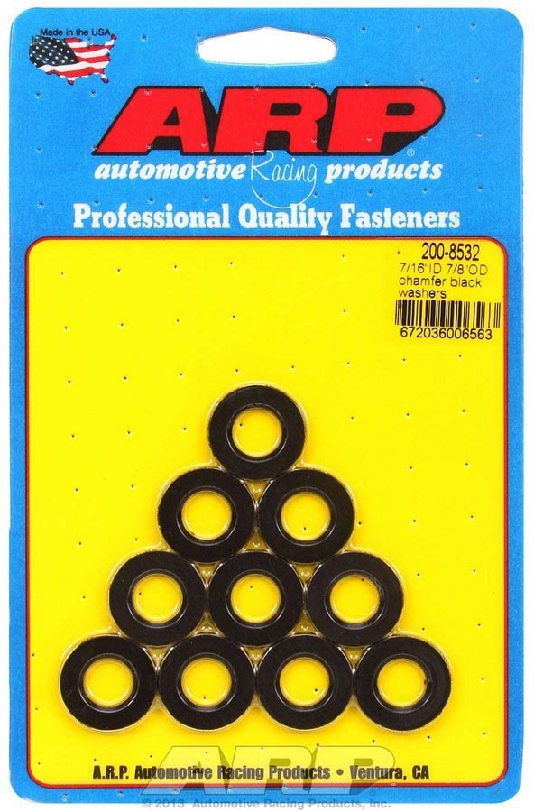 ARP Black Washers - 7/16 ID x 7/8 OD (10)