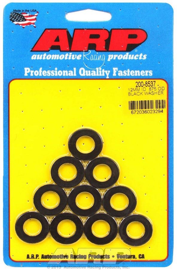 ARP Black Washers - 12mm ID x 7/8 OD (10)