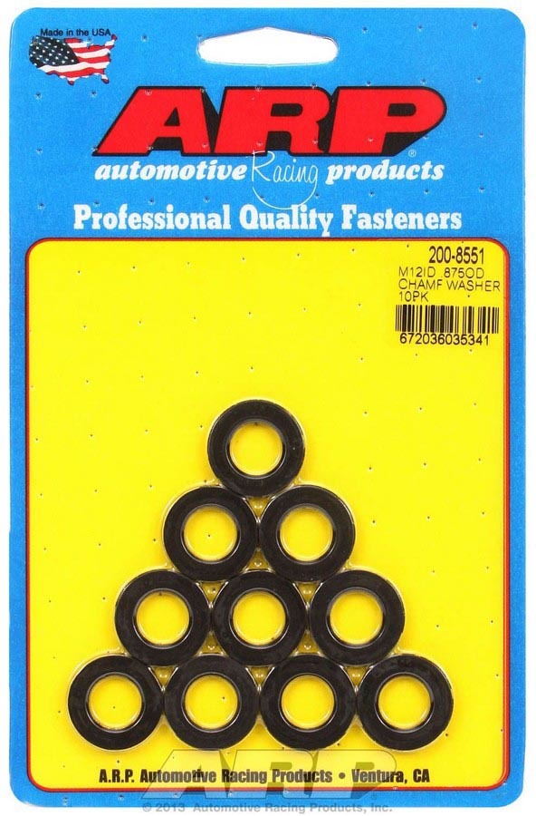 ARP 12mm ID Washers 10pk .875 OD Chamfer