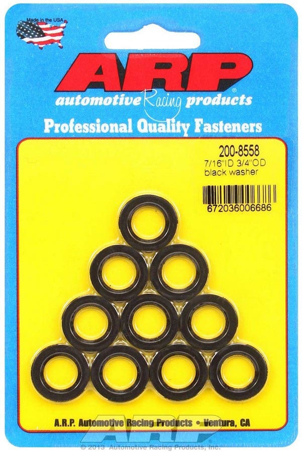 ARP Black Washers - 7/16 ID x 3/4 OD (10)