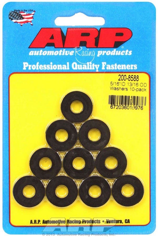 ARP Black Washers - 5/16 ID x 13/16 OD (10)