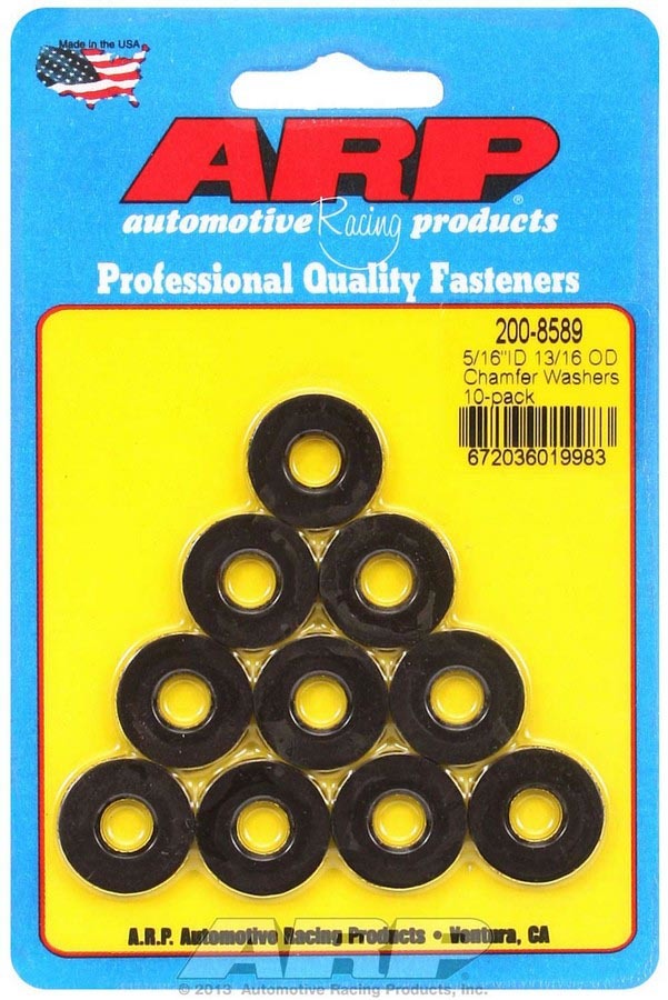ARP Black Washers - 5/16 ID x 13/16 OD (10)