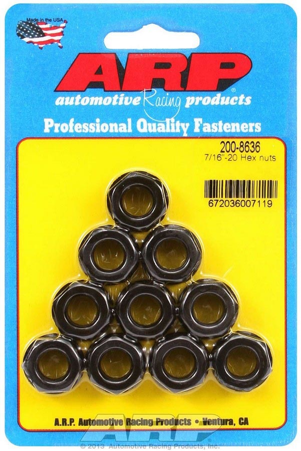 ARP Hex Nuts - 7/16-20 (10)