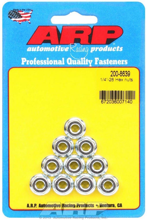 ARP Hex Nuts - 1/4-28 (10)