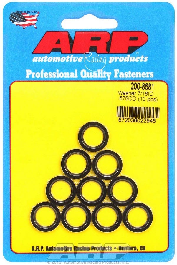 ARP Conn. Rod Washers - 7/16 ID x .675 OD Chamfer(10)