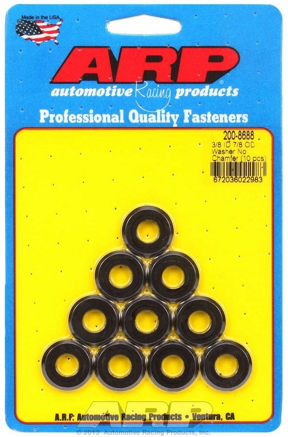 ARP Black Washers - 3/8 ID x 7/8 OD (10)