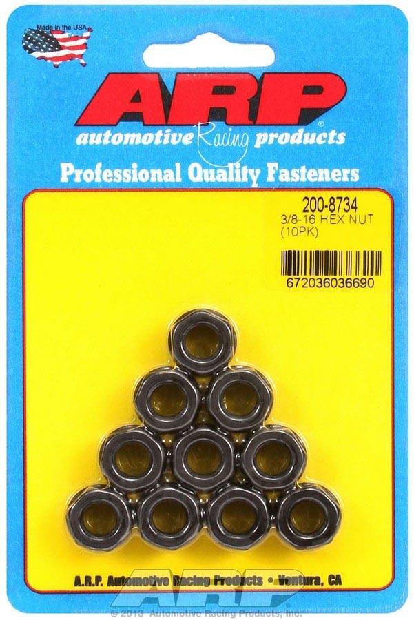 ARP Hex Nuts - 3/8-16 (10)