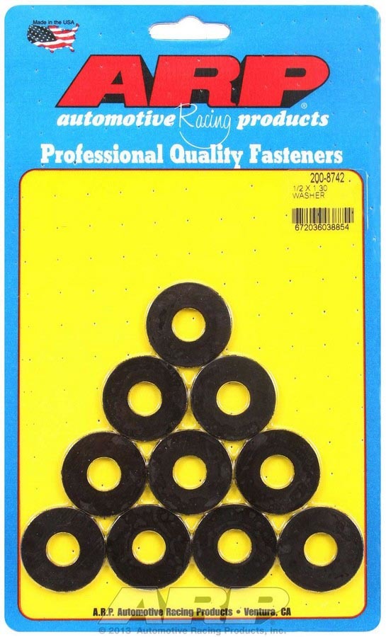 ARP Black Washer - 1/2 ID x 1.300 OD (10pk)