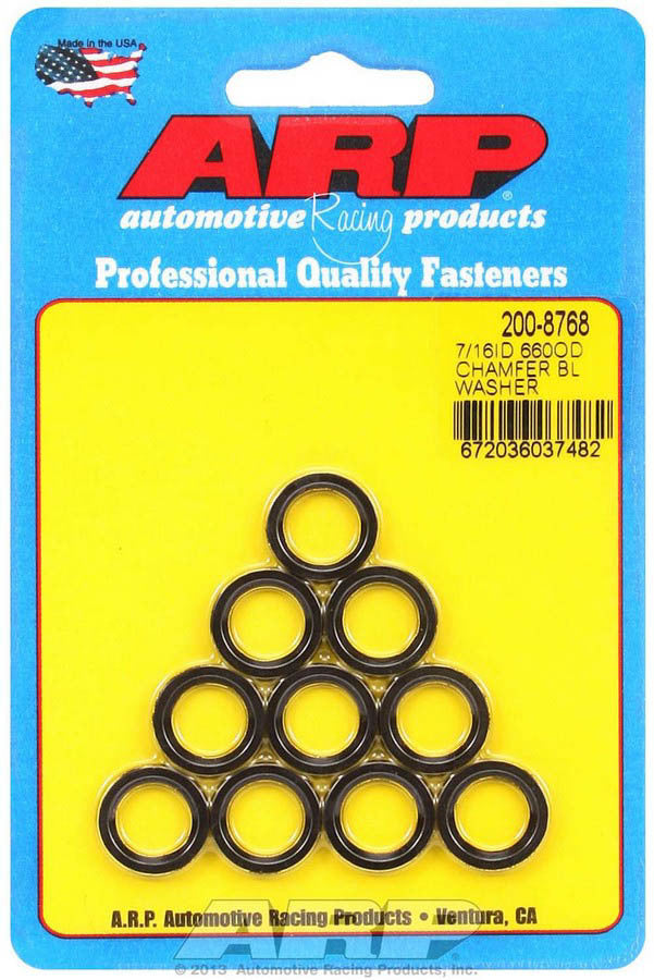 ARP Black Washers - 7/16 ID x .660 OD (10)