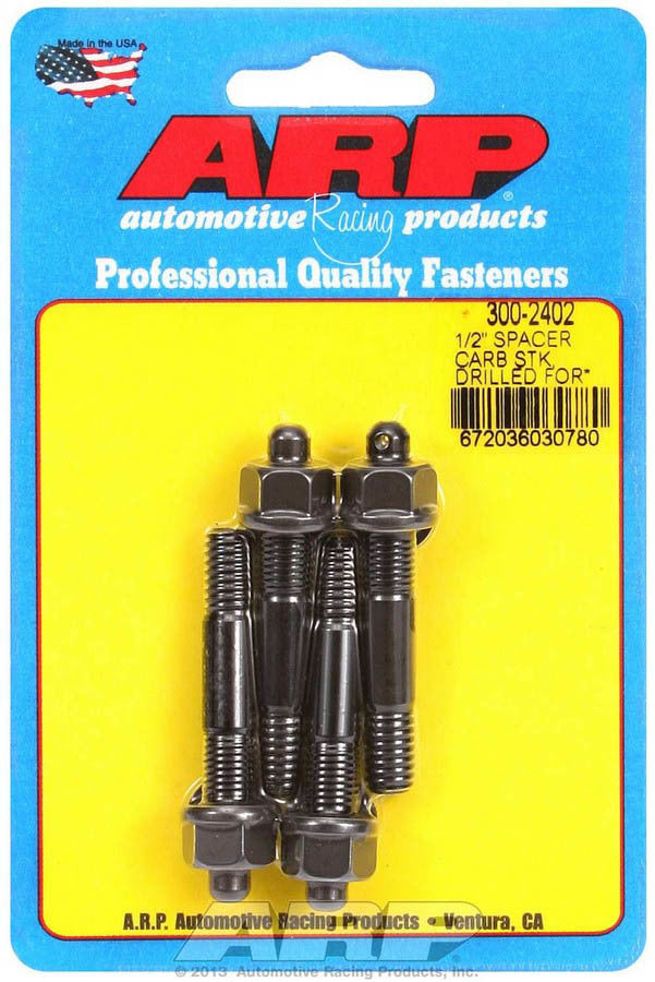ARP Carb Stud Kit - Drilled for 1/2in Spacer