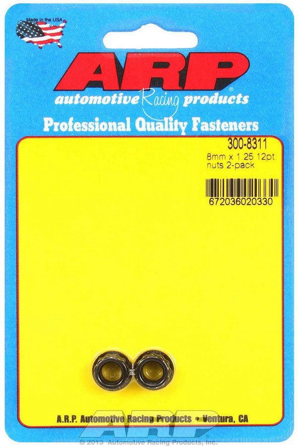 ARP 8mm x 1.25 12pt. Nuts (2)
