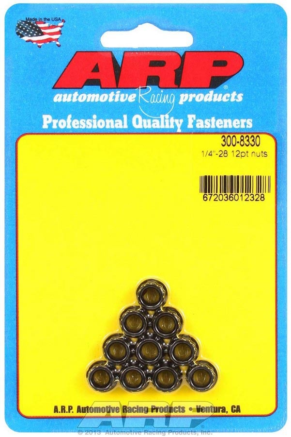 ARP 1/4-28 12pt. Nuts (10)