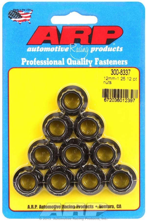 ARP 12mm x 1.25 12pt. Nuts (10)