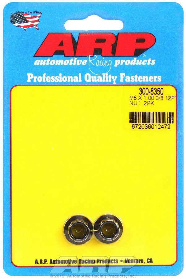 ARP 8mm x 1.00 12pt Nut Kit (2pk)