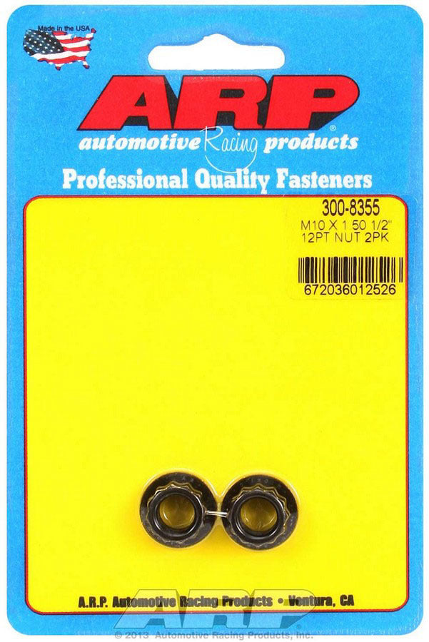 ARP Nut- 12pt 10mm X 1.50 2pk