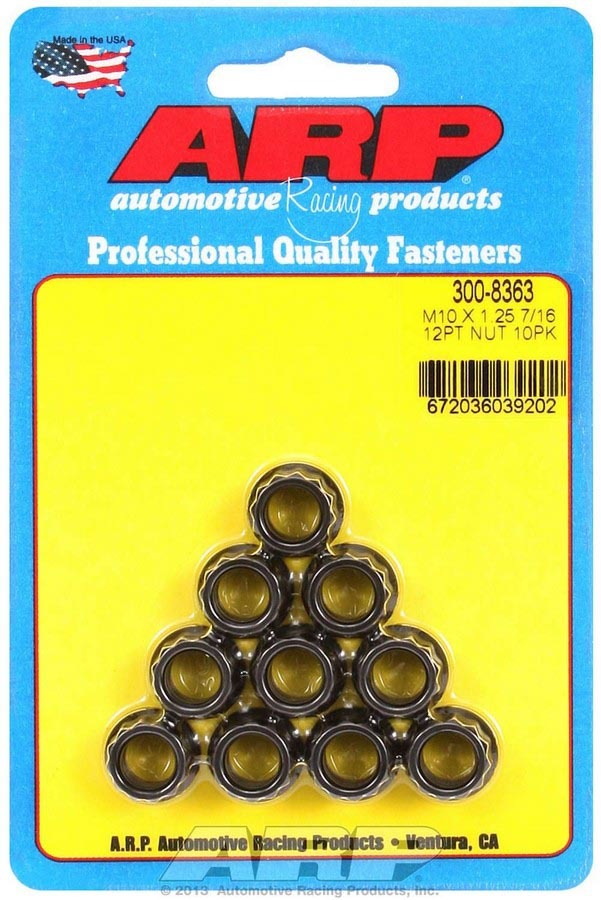 ARP 10mm x 1.25 12pt. Nuts (10)