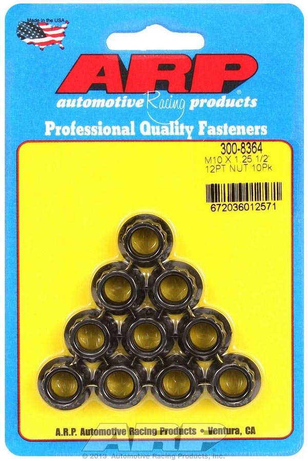 ARP 10mm x 1.25 12pt. Nuts (10)
