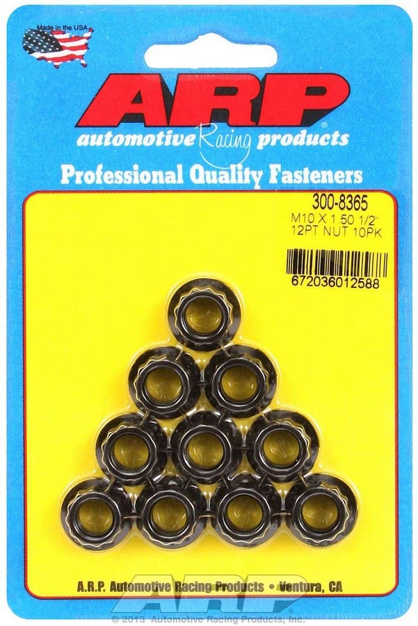 ARP 10mm x 1.50 12pt. Nuts (10)