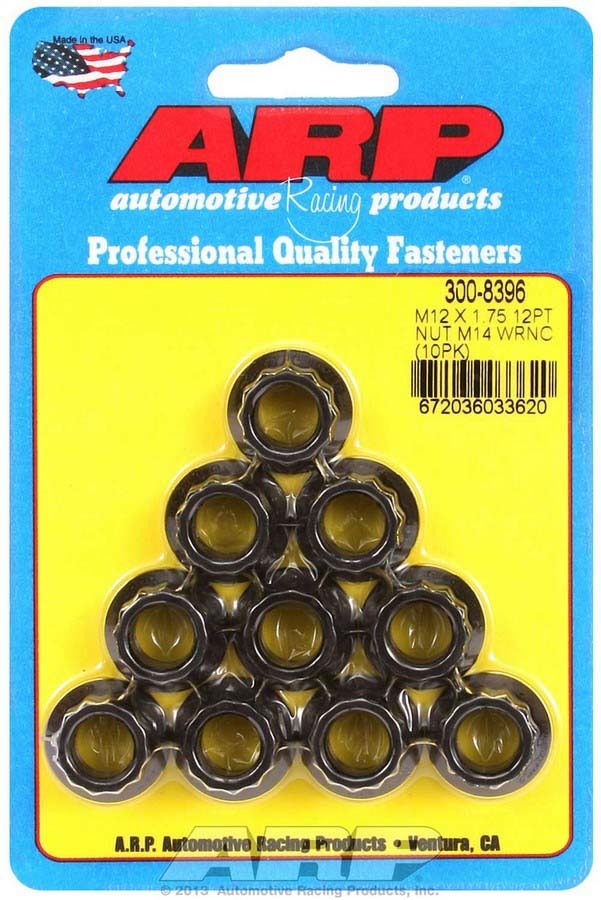 ARP 12mm x 1.75 12pt. Nuts (10)