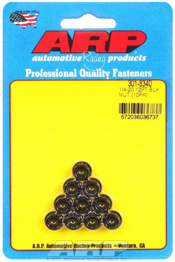 ARP 1/4-20 12pt. Nuts (10)