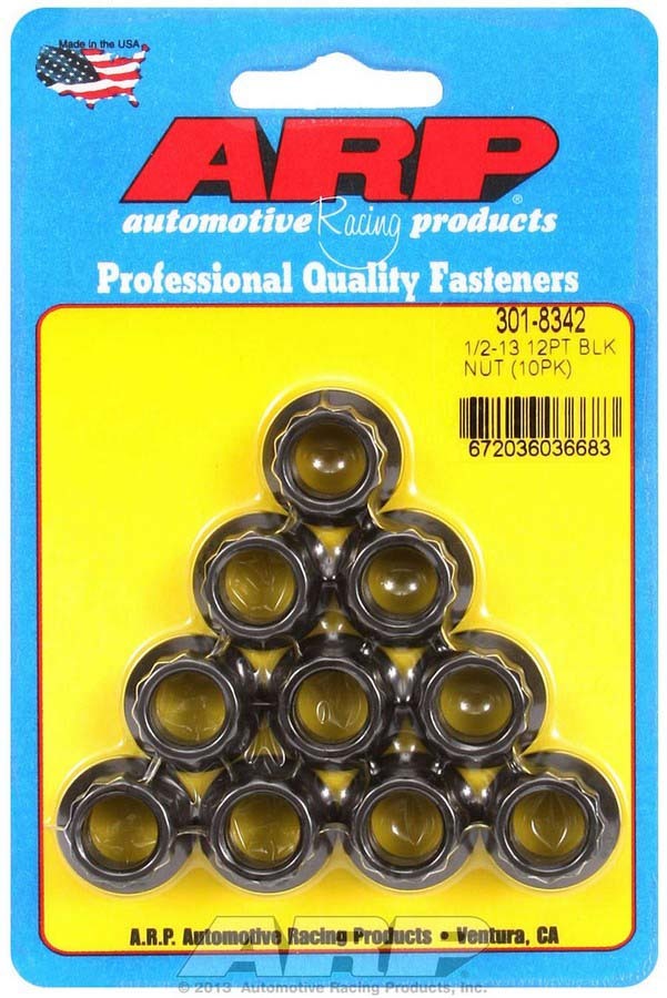 ARP 1/2-13 12pt Nut Kit 10pk
