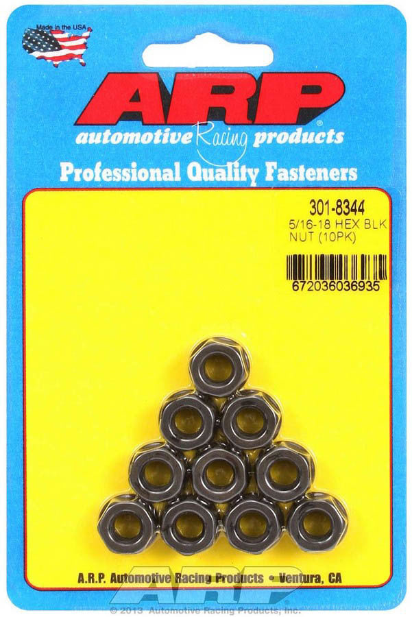 ARP Hex Nut Kit w/Flange 5/16-18 (10pk)