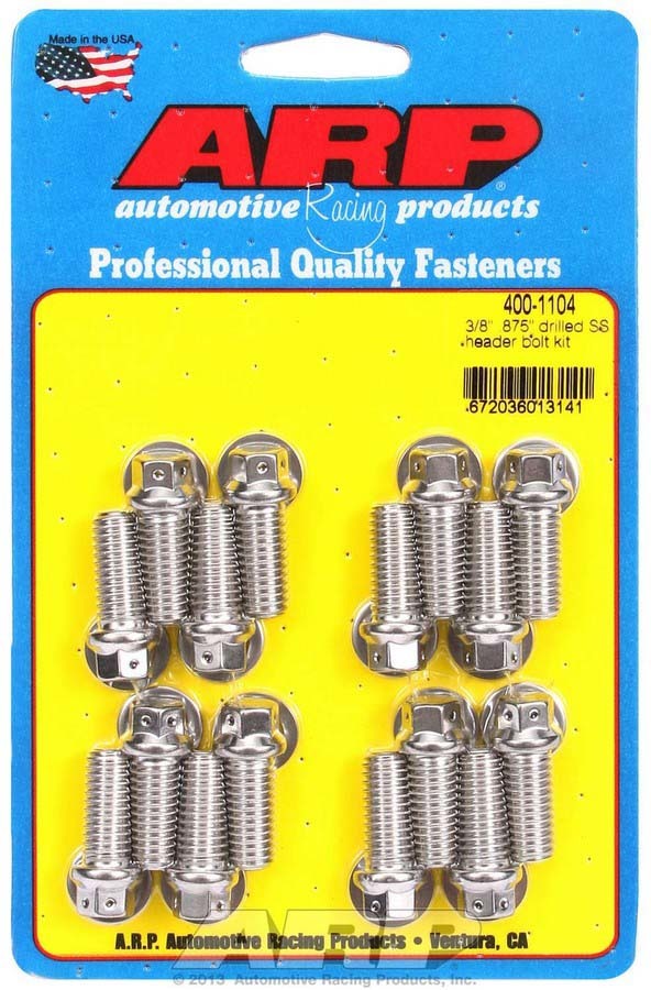 ARP S/S Header Bolt Kit - 3/8 x .875 UHL (16)
