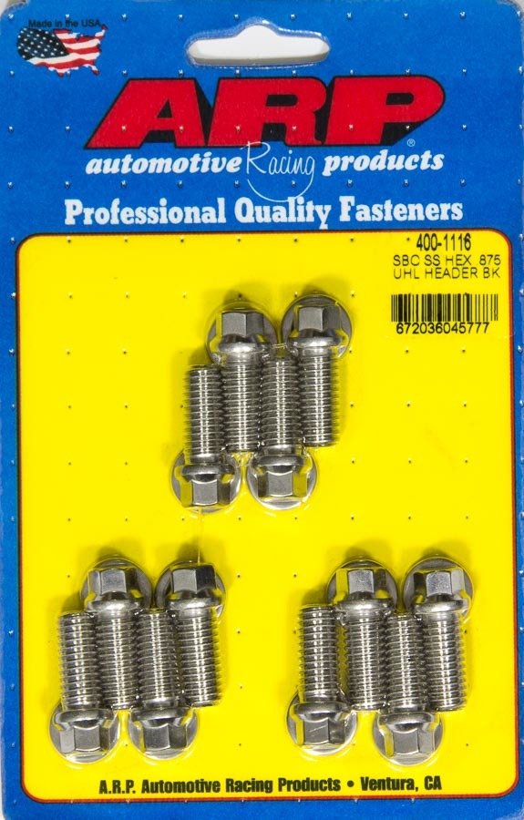 ARP Header Bolt Kit - 6pt. 3/8 x .875 UHL (12)