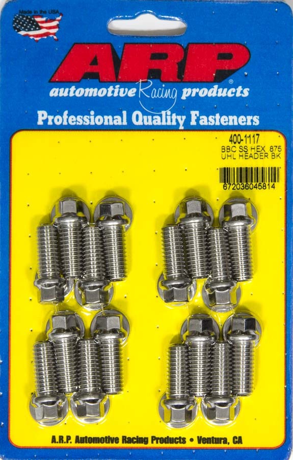 ARP Header Bolt Kit - 6pt. 3/8 x .875 UHL (16)