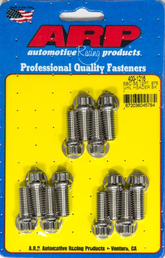 ARP Header Bolt Kit - 12pt. 3/8 x .875 UHL (12)