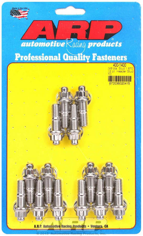 ARP S/S Header Stud Kit - 3/8 x .750 UHL (14)