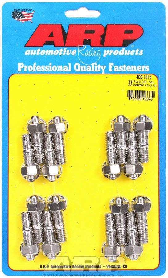 ARP S/S Header Stud Kit - 3/8in x 1.670in OAL (16)