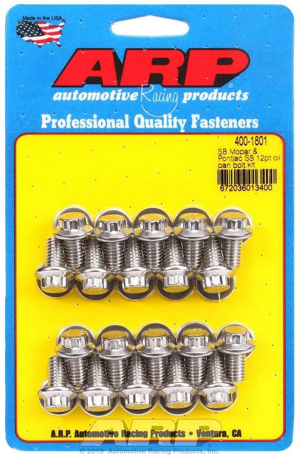 ARP S/S Oil Pan Bolt Kit