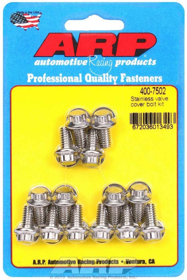 ARP S/S Valve Cover Bolt Kit 1/4in- 20 12pt. (14)