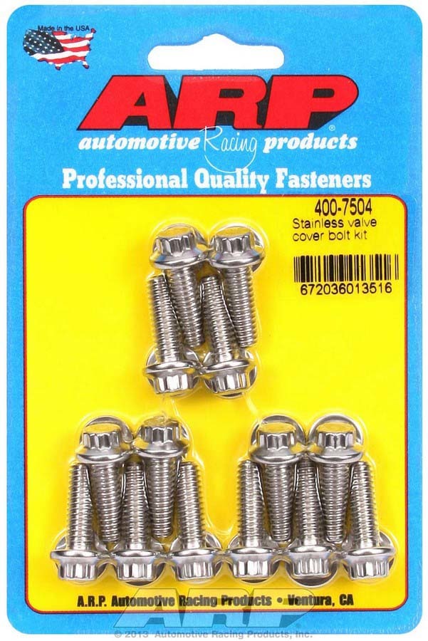 ARP S/S Valve Cover Bolt Kit 1/4in- 20 12pt. (14)