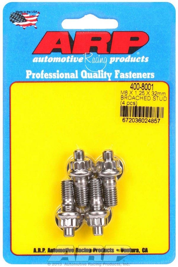 ARP S/S Stud Kit - (4) M8 x 1.25in x  32mm