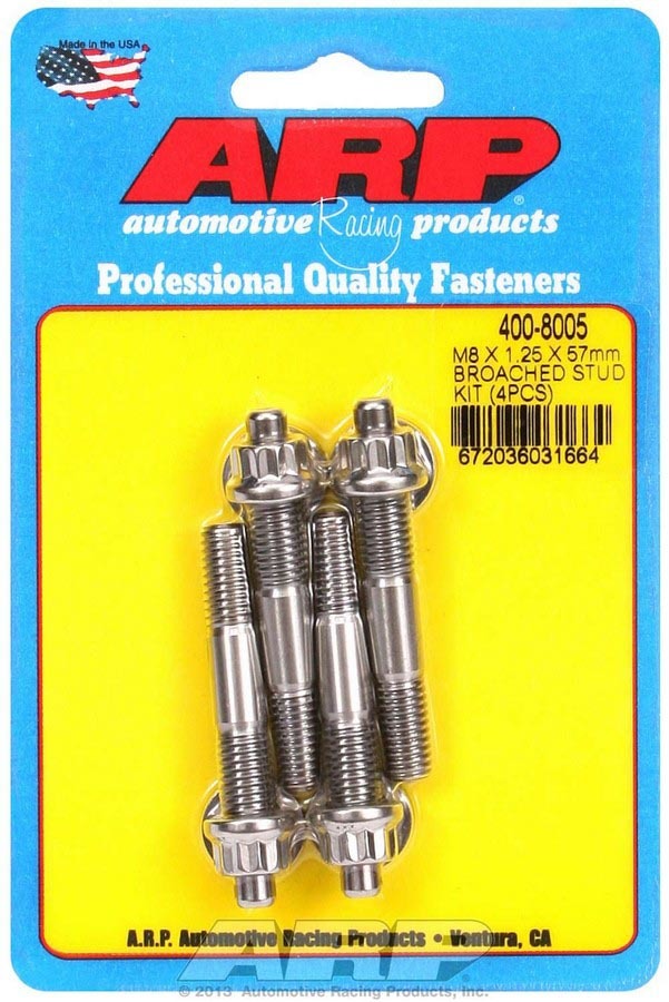 ARP S/S Stud Kit - (4) M8 x 1.25in x  57mm